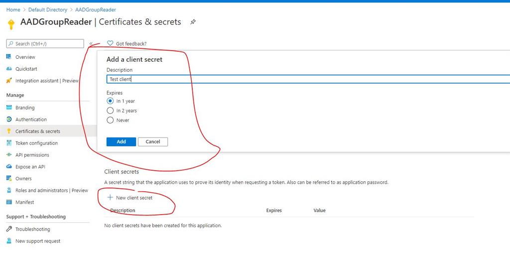 AAD Group - Read Member Summary Using C#